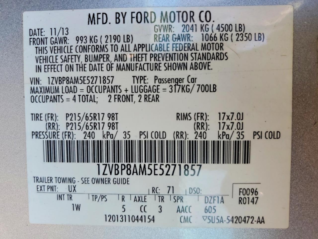 2014 Ford Mustang - zdjęcie 12