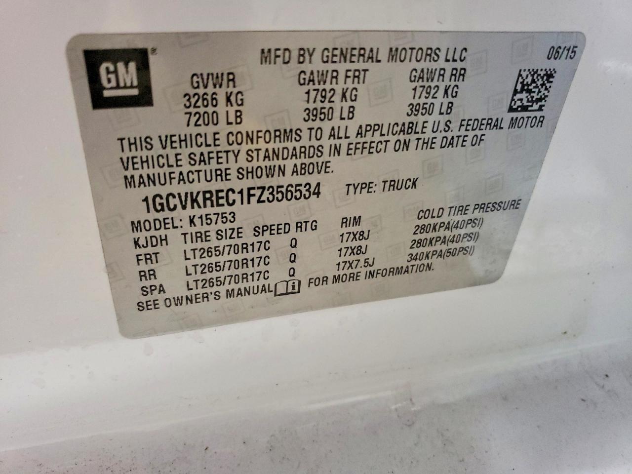 2015 Chevrolet Silverado K1500 Lt - zdjęcie 12