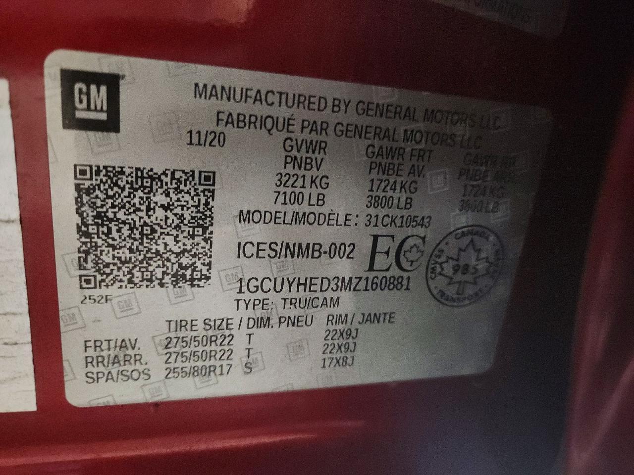 2021 Chevrolet Silverado K1500 High Country - zdjęcie 12