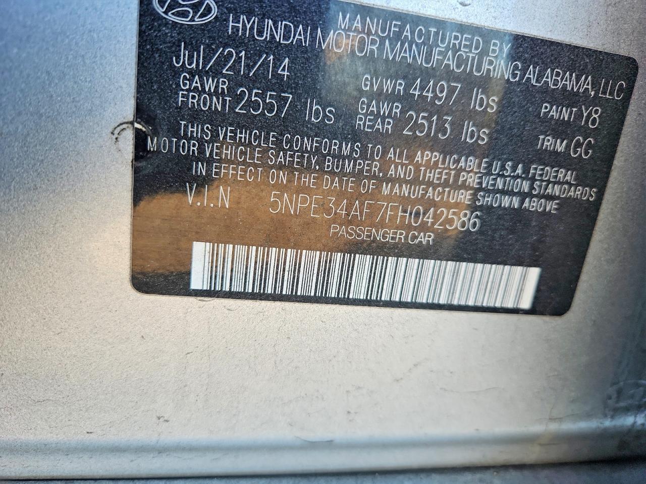 2015 Hyundai Sonata Sport - zdjęcie 12