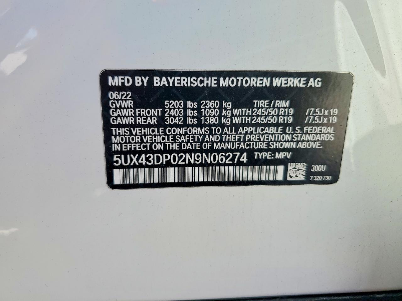 2022 BMW X3 Sdrive30I - zdjęcie 14