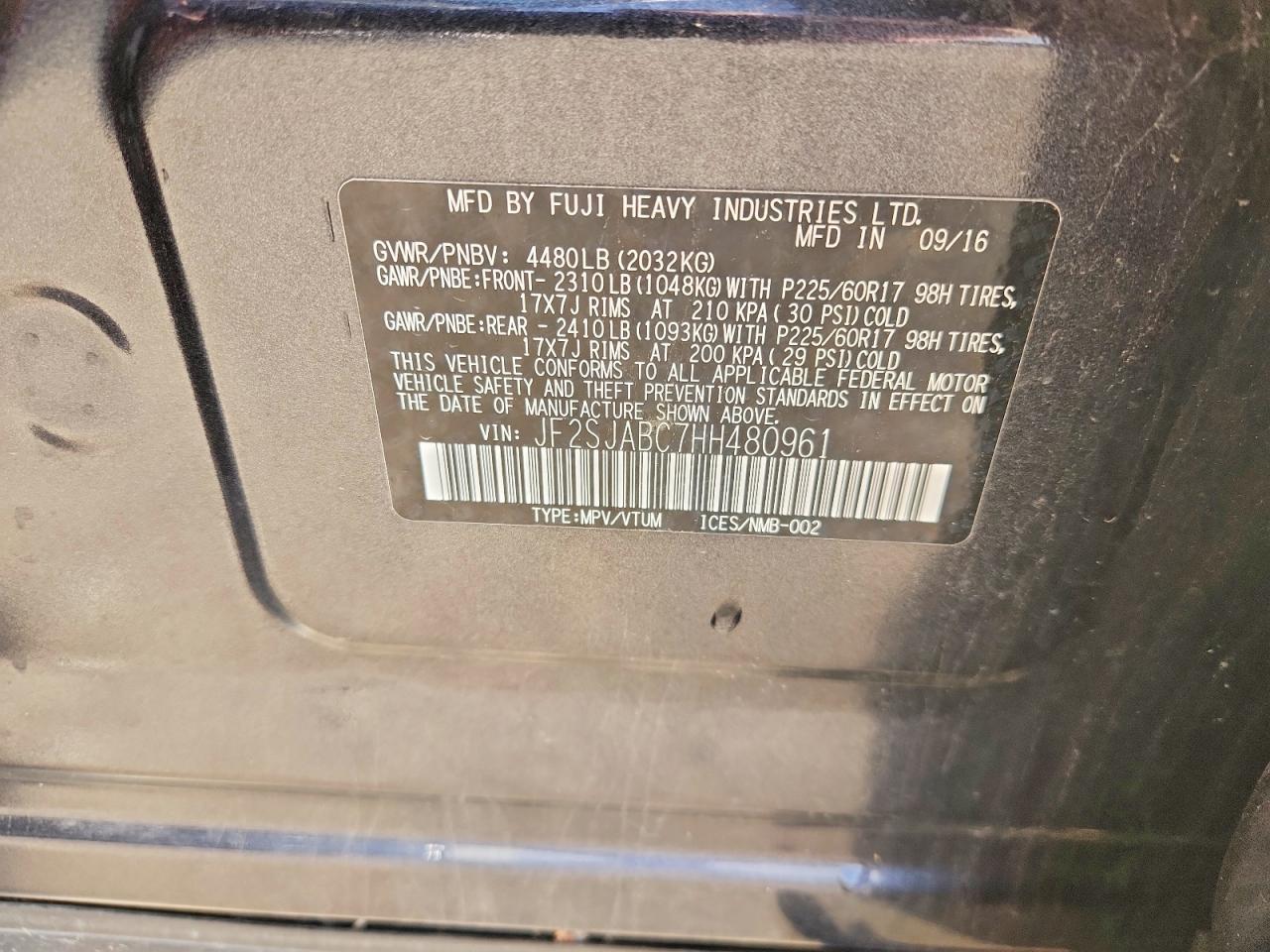 2017 Subaru Forester 2.5I - zdjęcie 14