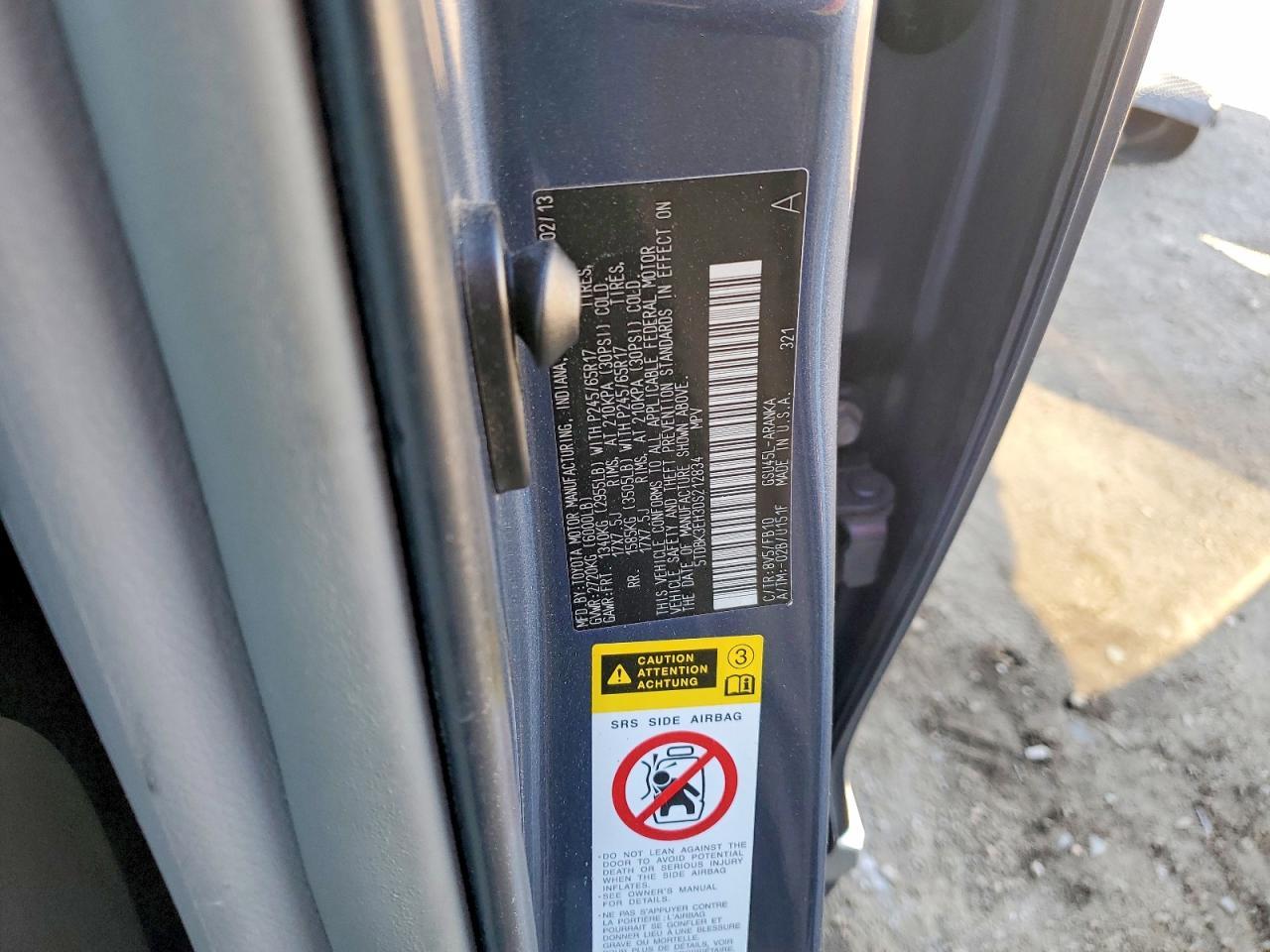 2013 Toyota Highlander Base - zdjęcie 13