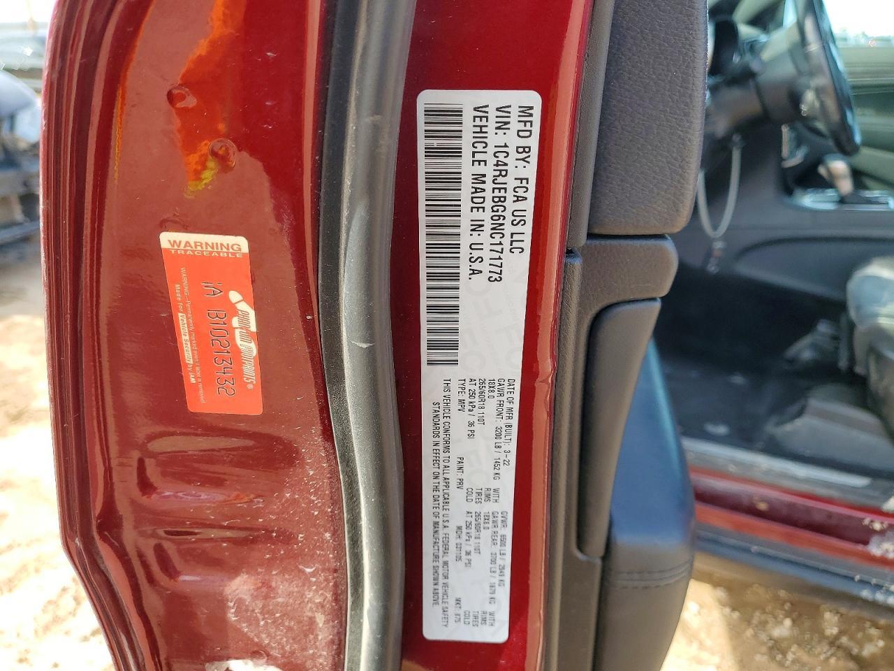 2022 Jeep Grand Cherokee Limited - zdjęcie 13