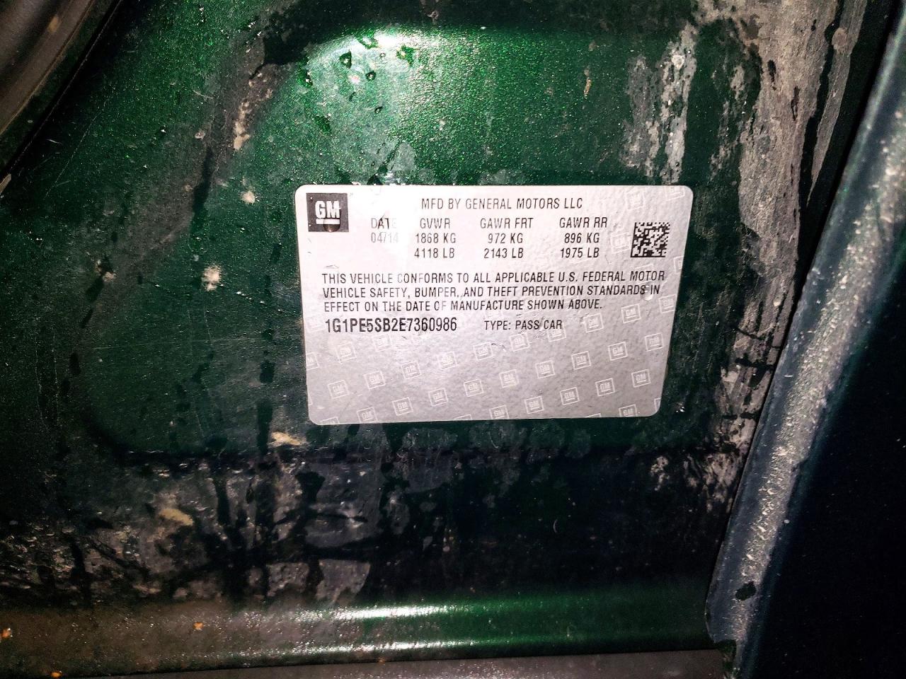 2014 Chevrolet Cruze Lt - zdjęcie 12