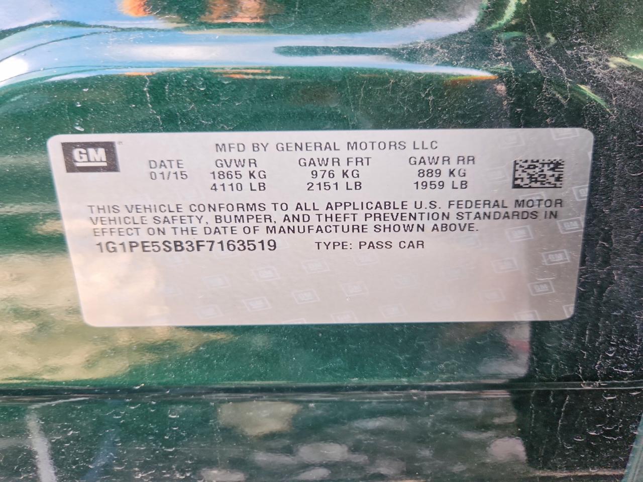 2015 Chevrolet Cruze Lt - zdjęcie 12