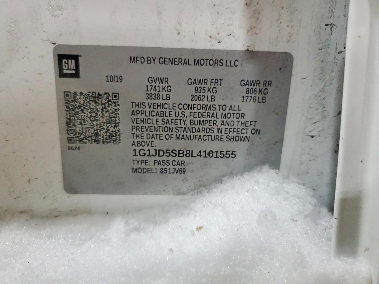 2020 Chevrolet Sonic Lt - zdjęcie 12