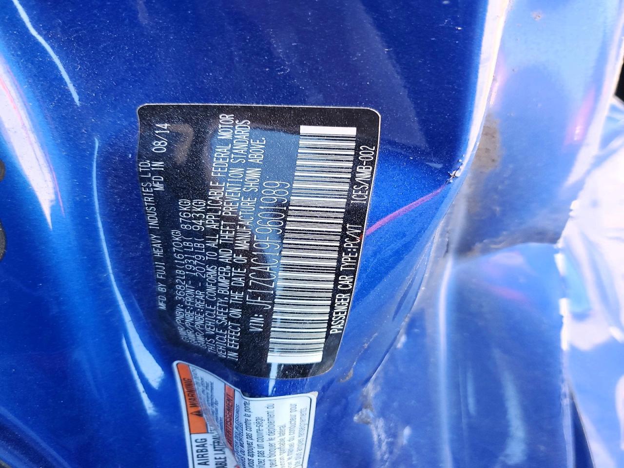 2015 Subaru Brz 2.0 Limited - zdjęcie 13