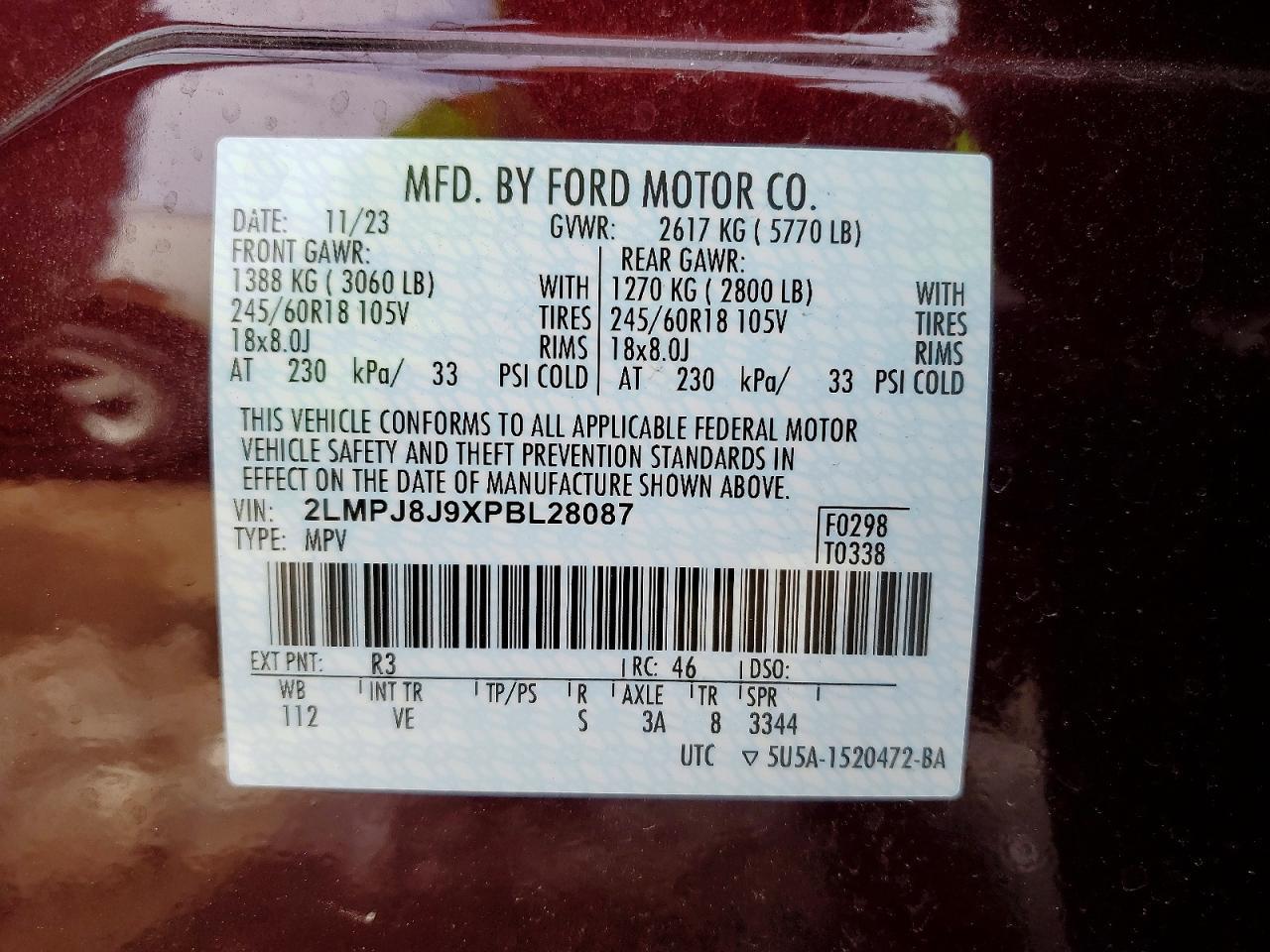 2023 Lincoln Townhouse Nautilus - zdjęcie 13