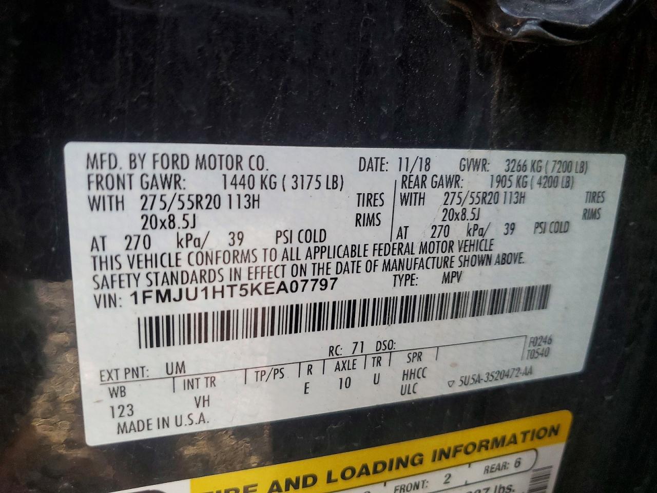 2019 Ford Expedition Xlt - zdjęcie 13