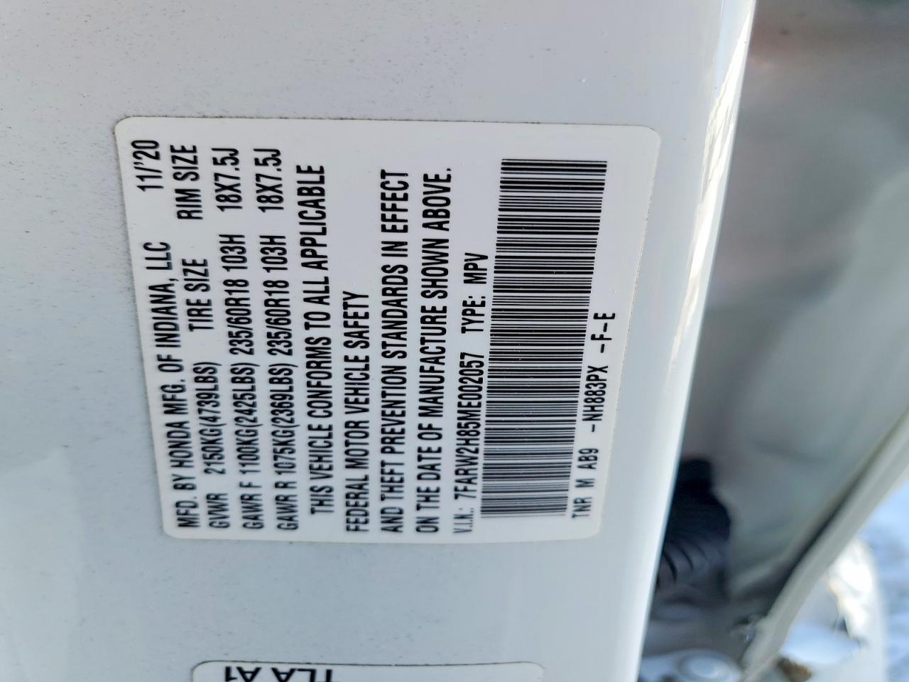 2021 Honda Cr-V Exl - zdjęcie 13