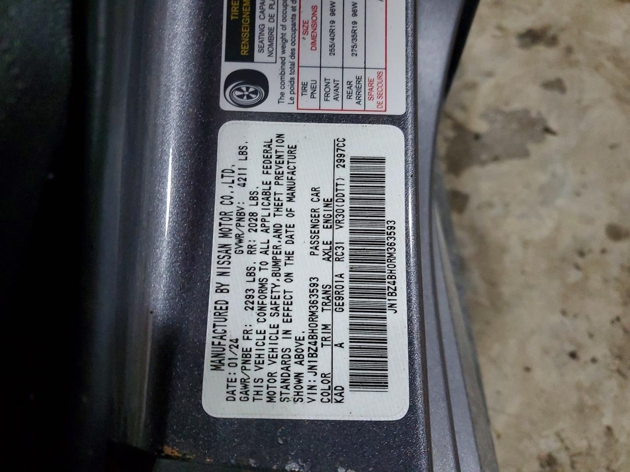 2024 Nissan Z Performance - zdjęcie 12