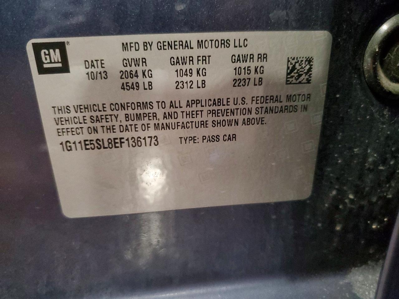 2014 Chevrolet Malibu 2Lt - zdjęcie 12