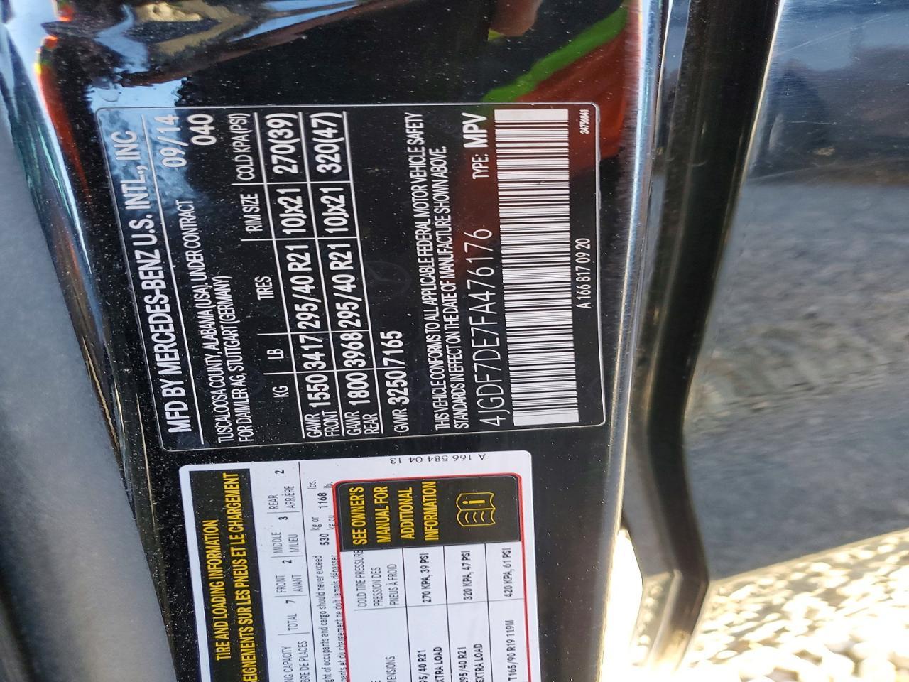 2015 Mercedes-Benz Gl 550 4Matic - zdjęcie 13