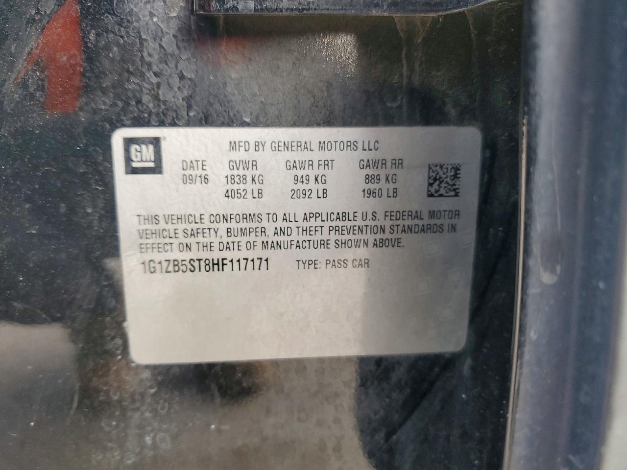 2017 Chevrolet Malibu Ls - zdjęcie 12