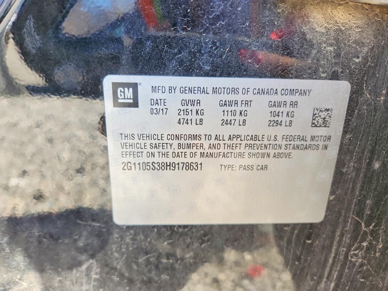 2017 Chevrolet Impala Lt - zdjęcie 12