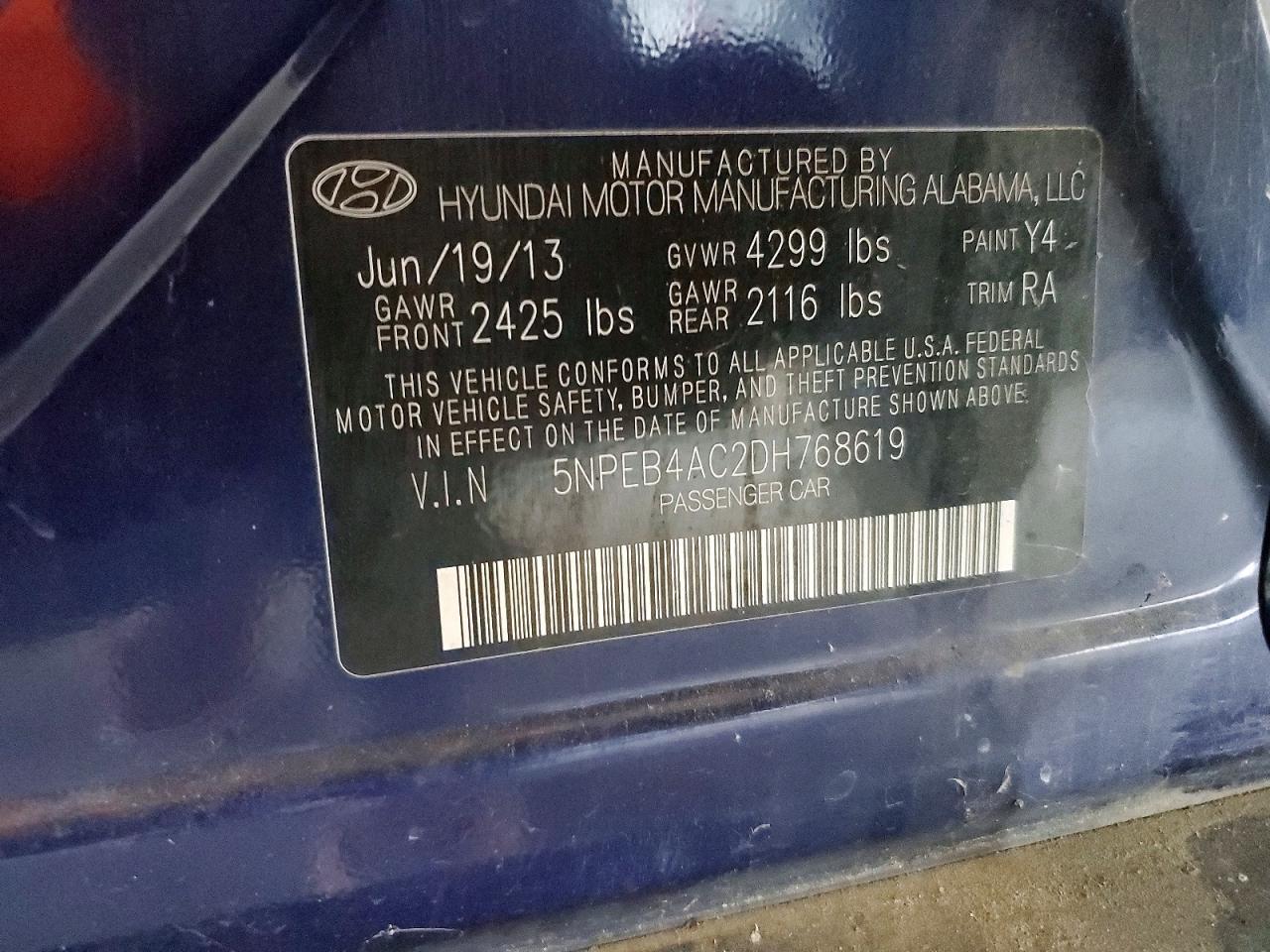 2013 Hyundai Sonata Gls - zdjęcie 12