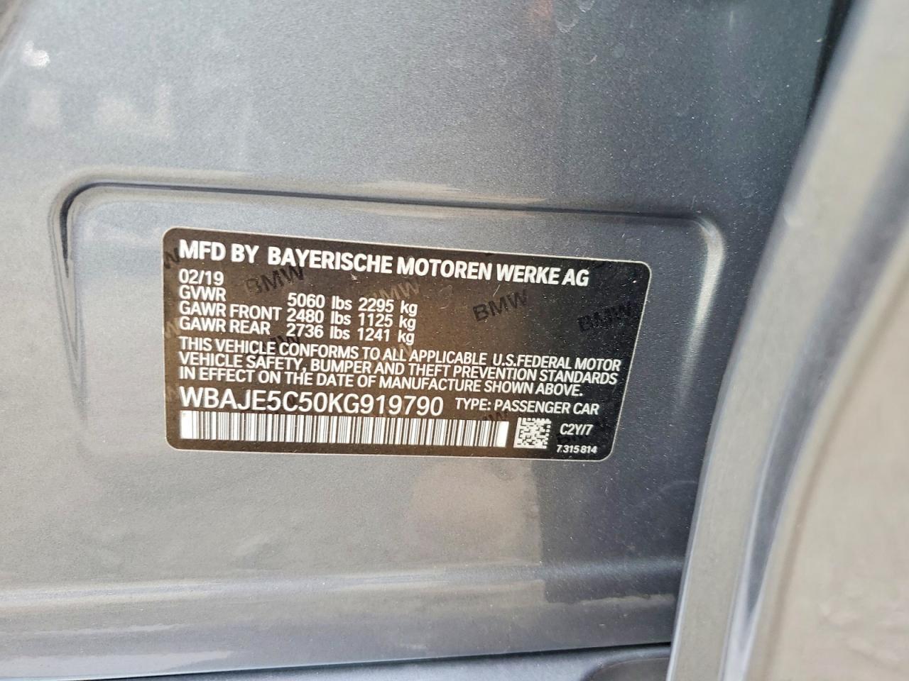 2019 BMW 540 I - zdjęcie 12