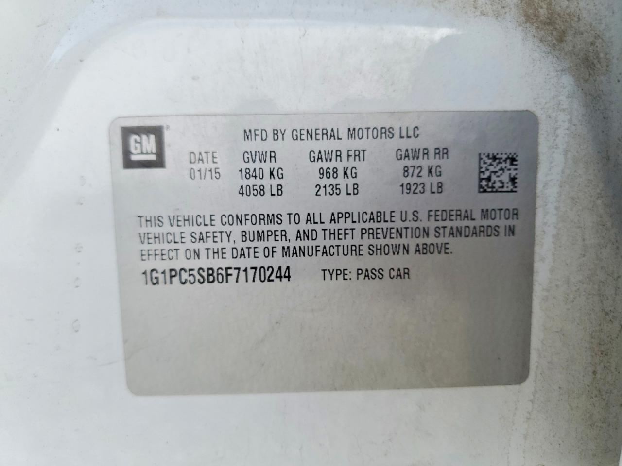 2015 Chevrolet Cruze Lt - zdjęcie 12