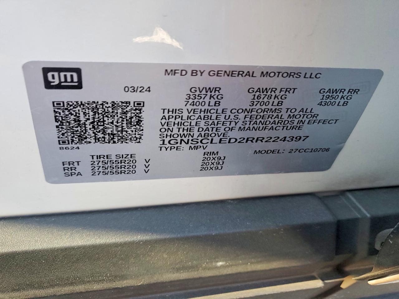 2024 Chevrolet Tahoe C1500 - zdjęcie 13