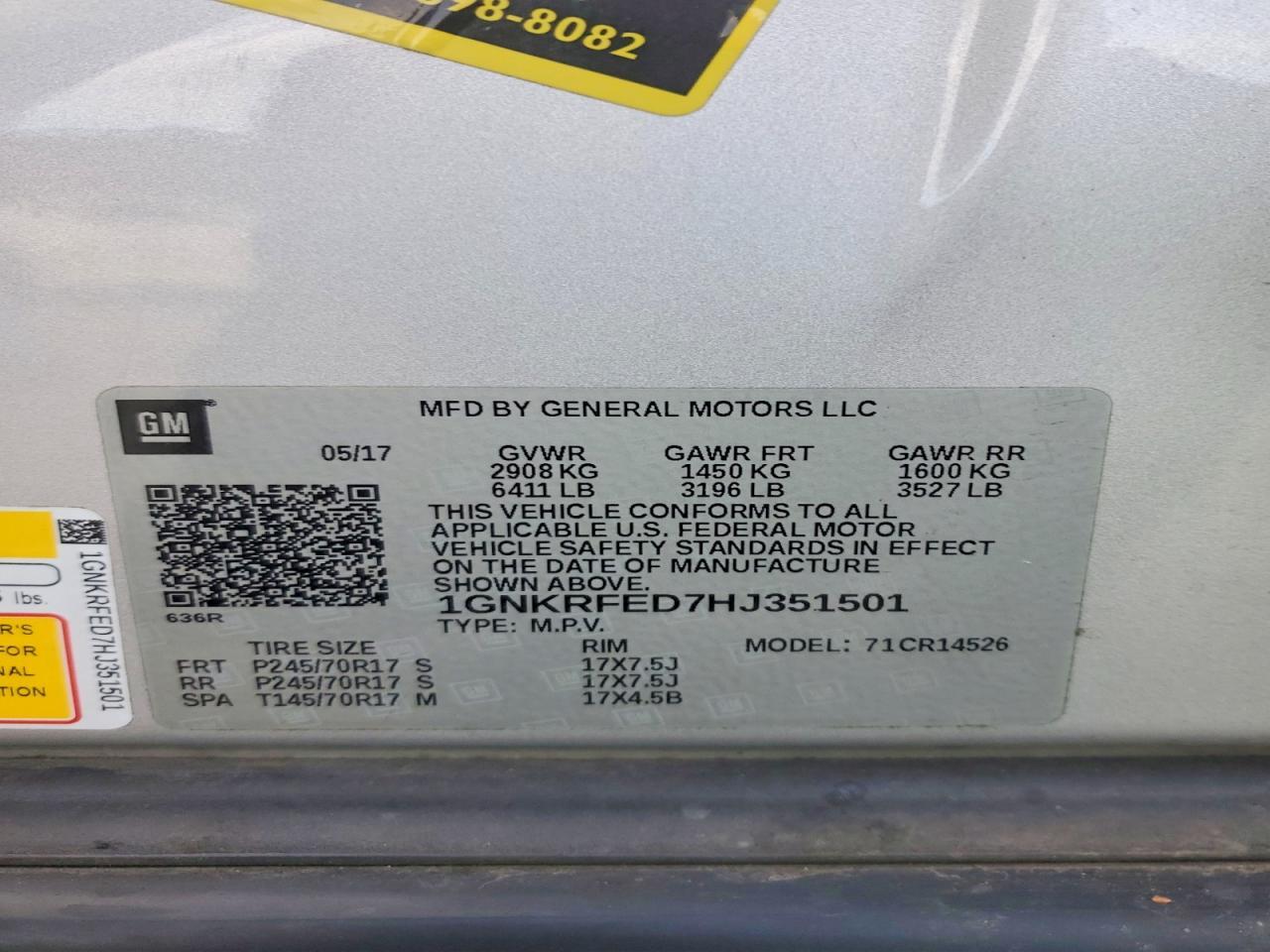 2017 Chevrolet Traverse Ls - zdjęcie 13