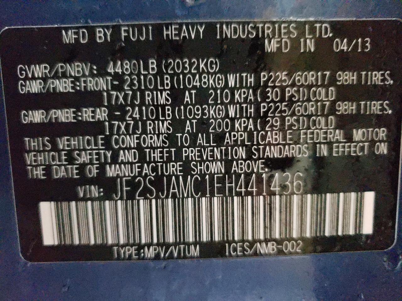 2014 Subaru Forester 2.5I Touring - zdjęcie 13