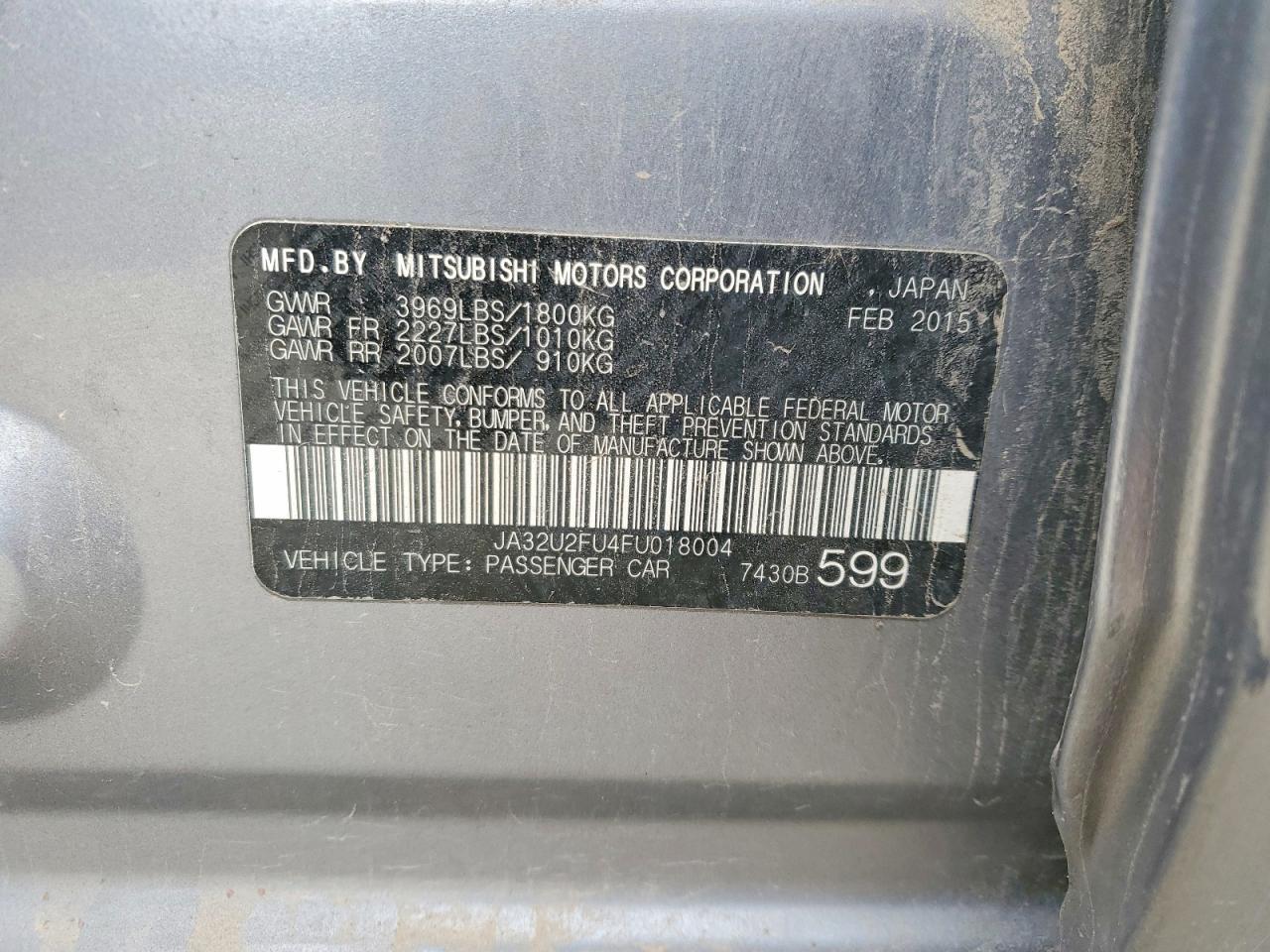 2015 Mitsubishi Lancer Es - zdjęcie 12