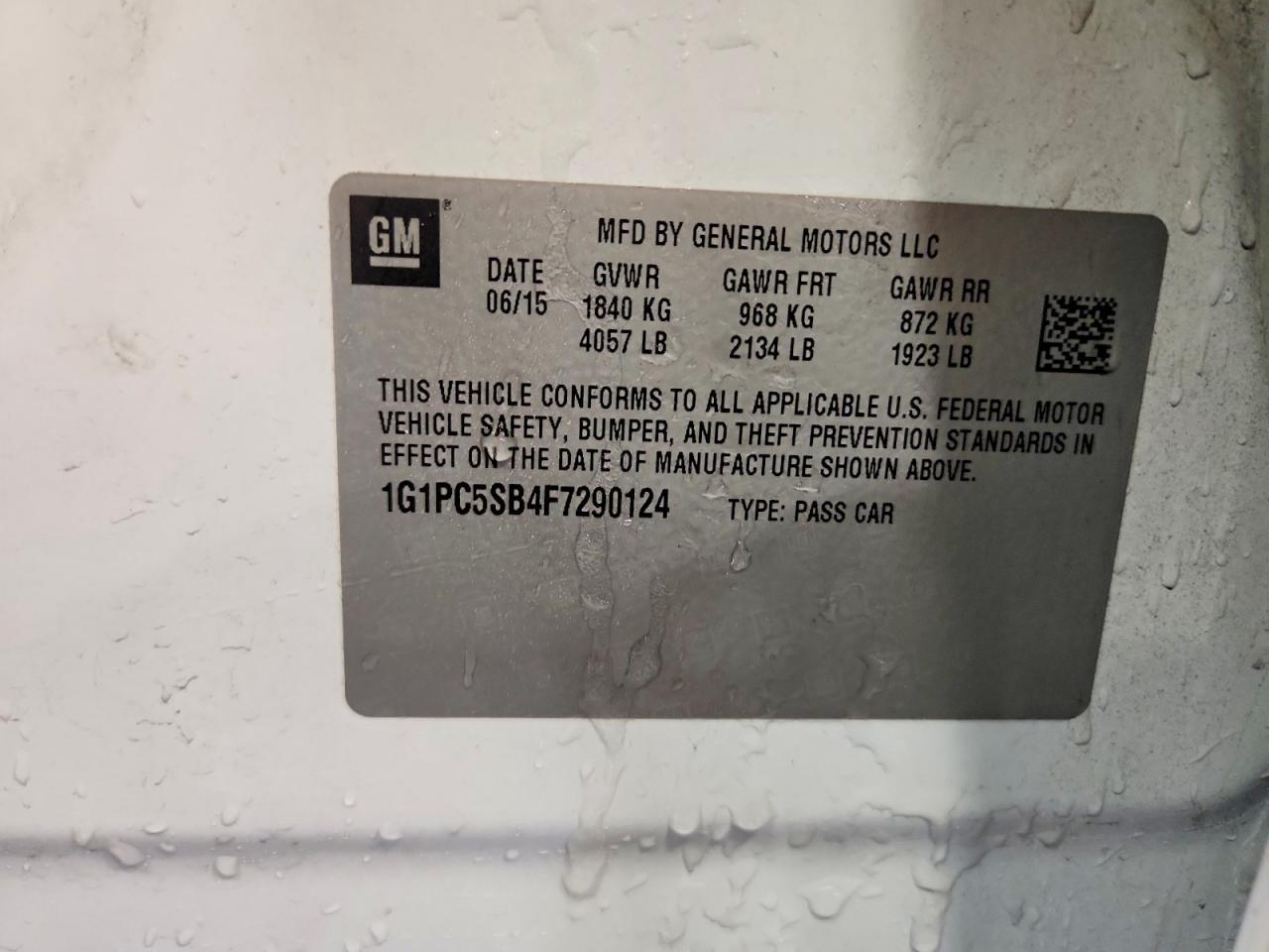 2015 Chevrolet Cruze Lt - zdjęcie 12