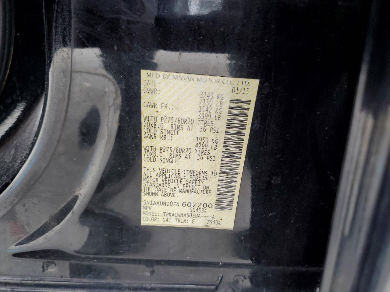 2015 Niss Armada Platinum - zdjęcie 13