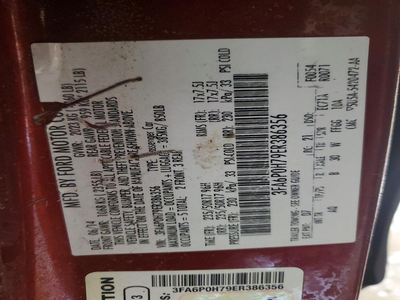 2014 Ford Fusion Se - zdjęcie 12