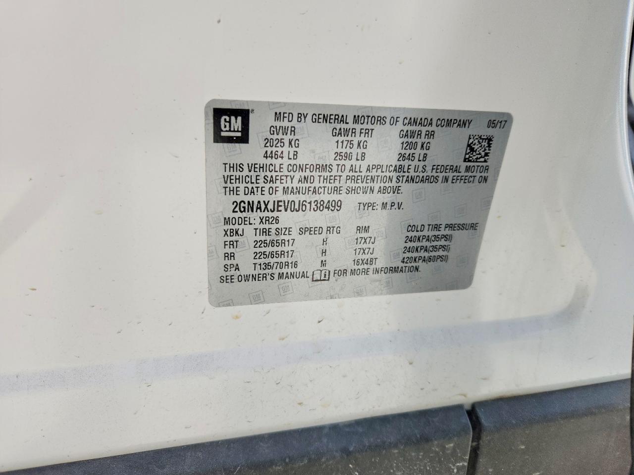 2018 Chevrolet Equinox Lt - zdjęcie 13