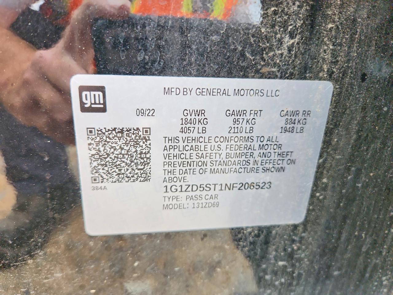 2022 Chevrolet Malibu Lt - zdjęcie 12