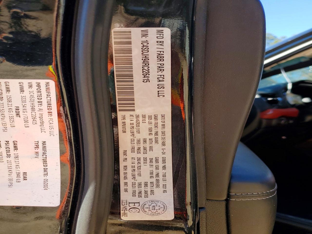 2024 Dodge Durango Srt Hellcat - zdjęcie 13