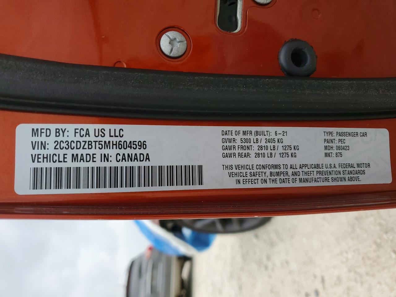 2021 Dodge Challenger R/T - zdjęcie 13