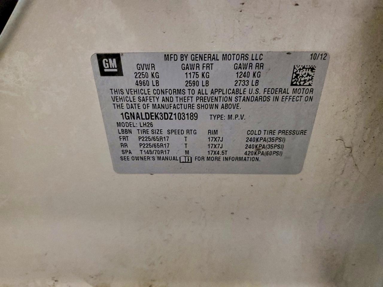 2013 Chevrolet Equinox Lt - zdjęcie 13