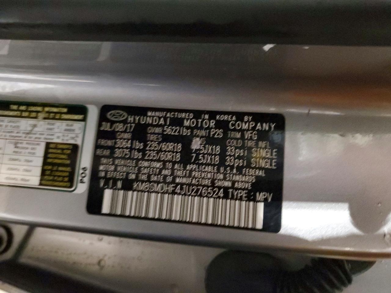 2018 Hyundai Santa Fe Se - zdjęcie 12