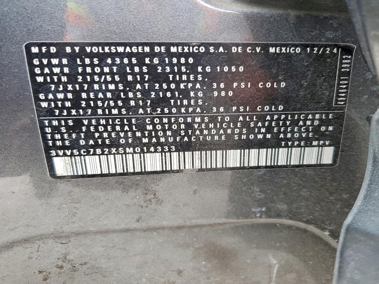 2025 Volkswagen Taos S - zdjęcie 12