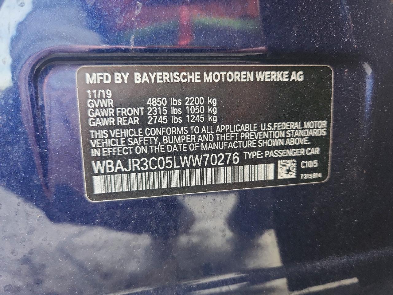 2020 BMW 530 I - zdjęcie 12