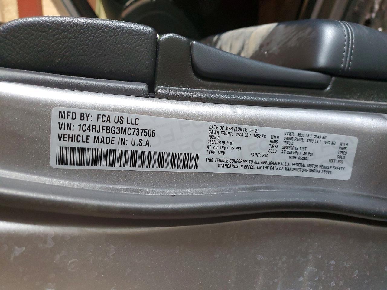 2021 Jeep Grand Cherokee Limited - zdjęcie 13