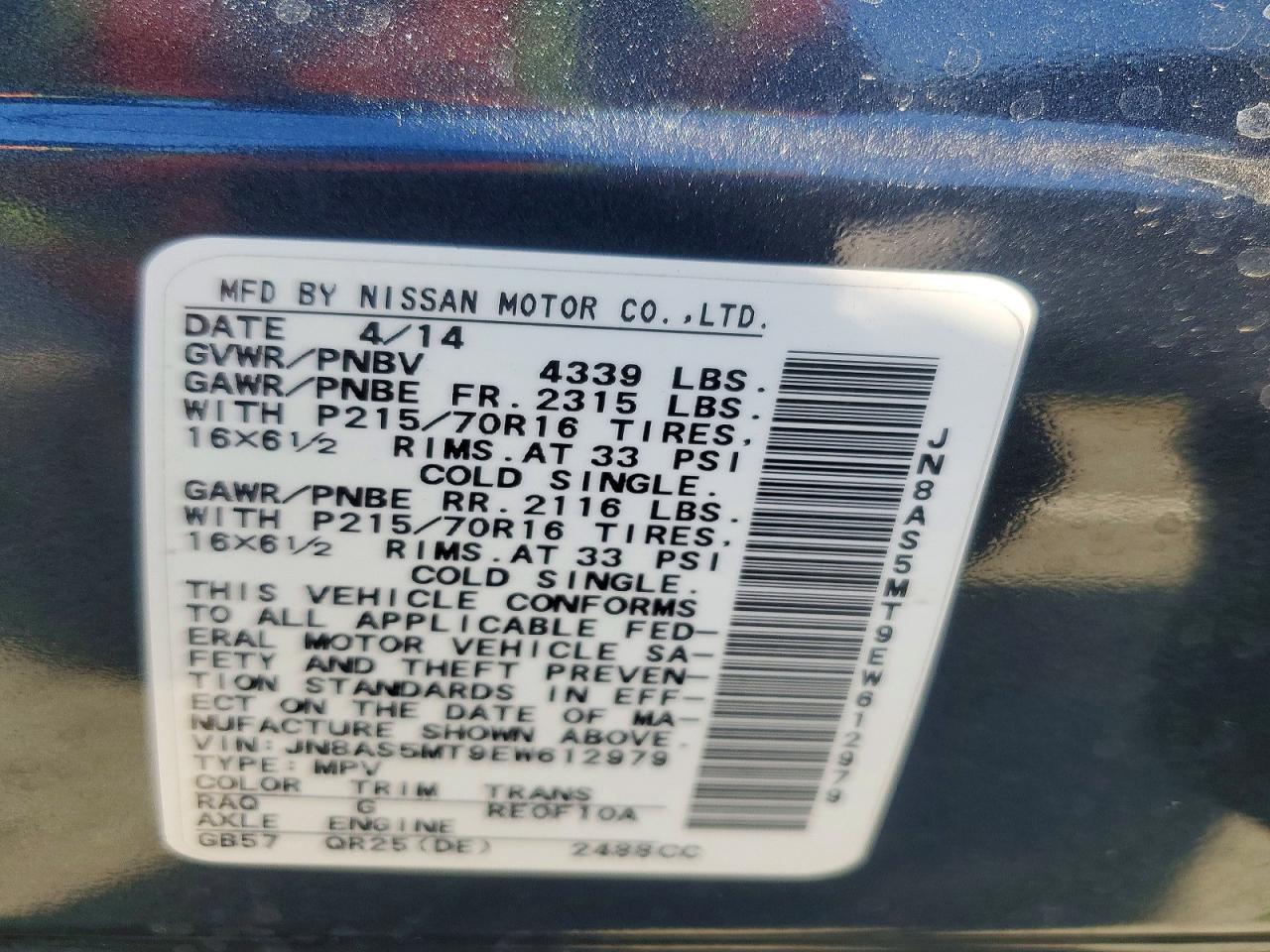 2014 Nissan Rogue Select S - zdjęcie 13