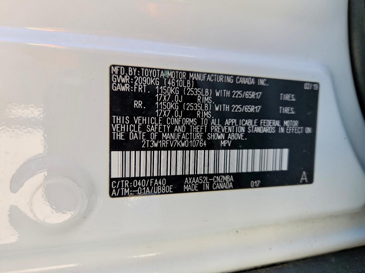 2019 Toyota Rav4 Xle - zdjęcie 14