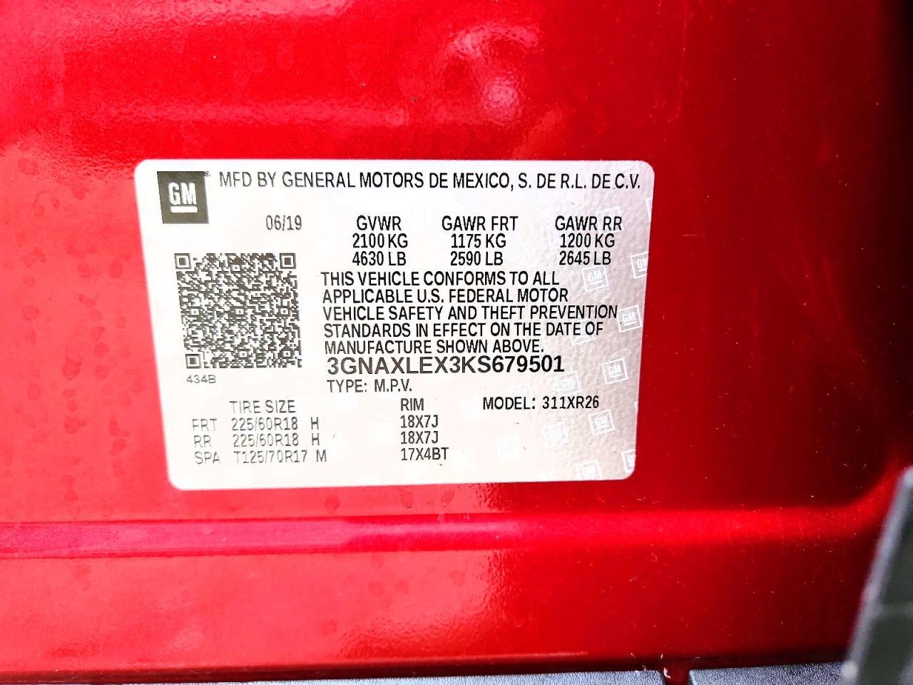 2019 Chevrolet Equinox Lt - zdjęcie 13