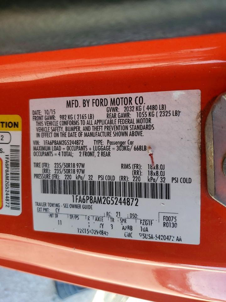 2016 Ford Mustang - zdjęcie 12