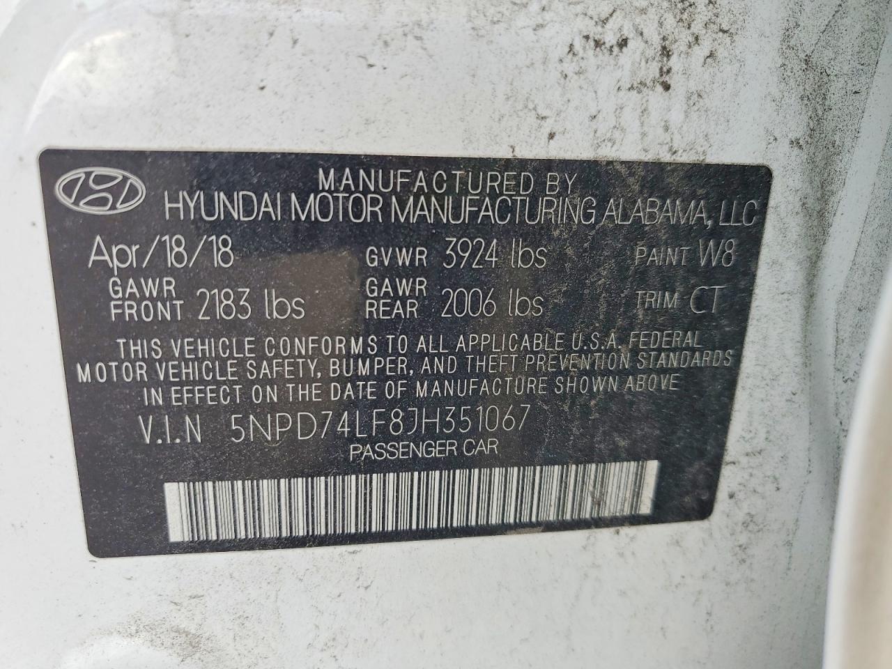 2018 Hyundai Elantra Se - zdjęcie 12