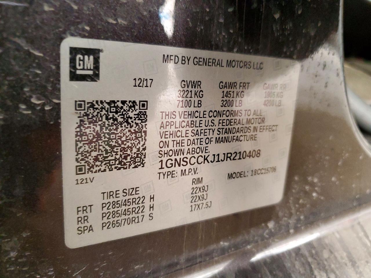 2018 Chevrolet Tahoe C1500 Premier - zdjęcie 13