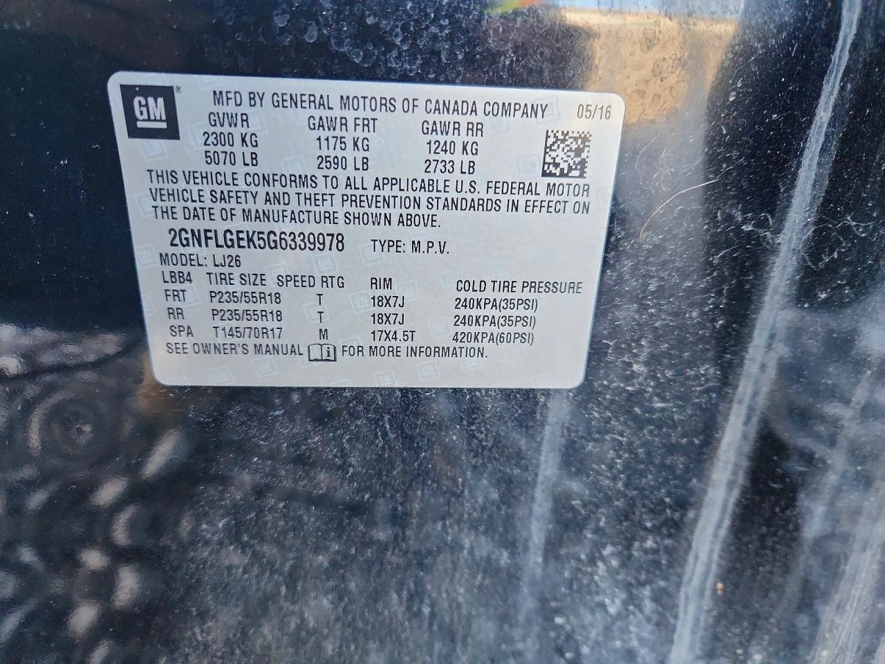 2016 Chevrolet Equinox Ltz - zdjęcie 12