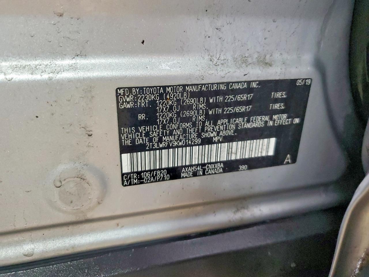 2019 Toyota Rav4 Hybrid Le - zdjęcie 12