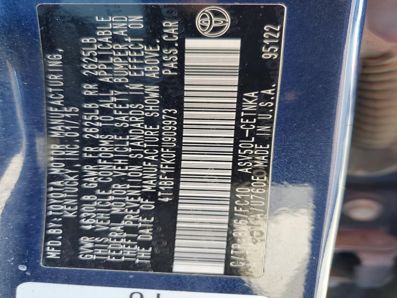 2015 False Camry - zdjęcie 12