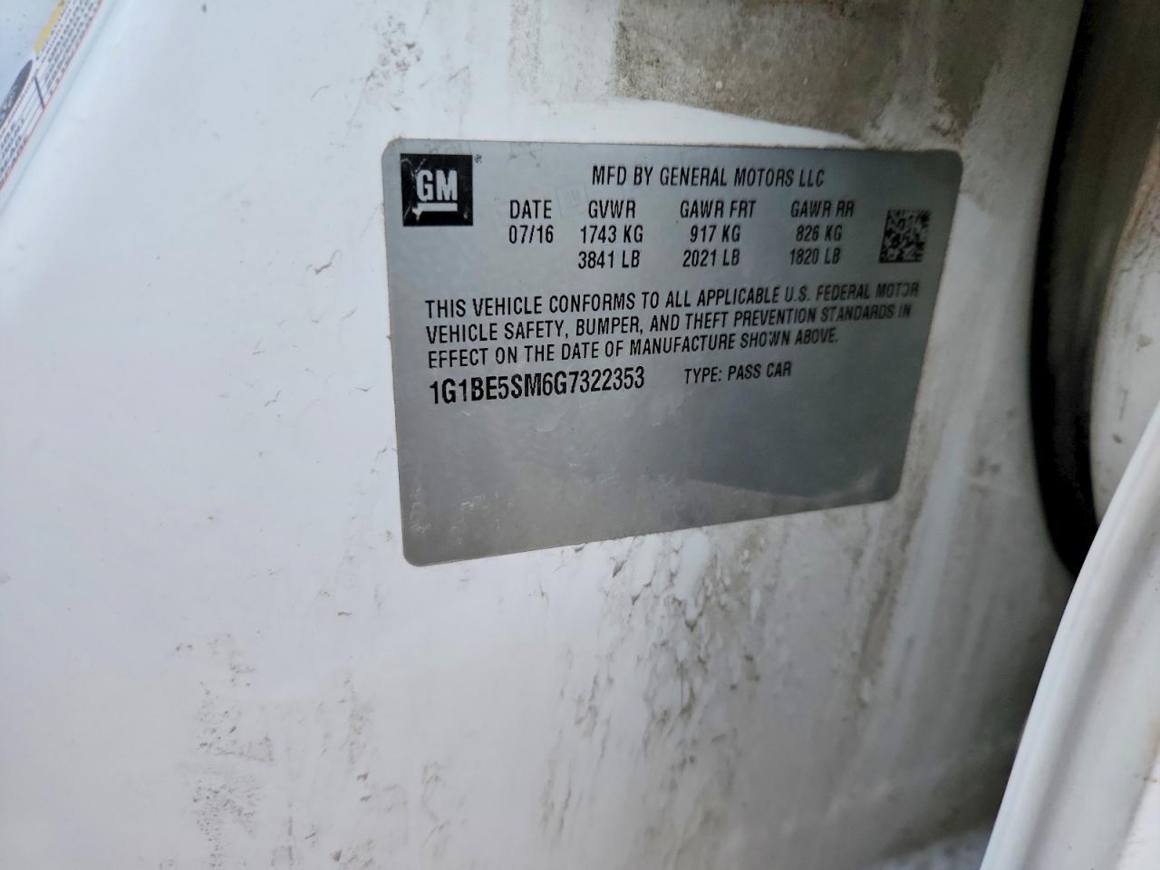 2016 Chevrolet Cruze Lt - zdjęcie 13