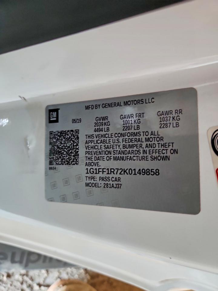 2019 Chevrolet Camaro Ss - zdjęcie 12